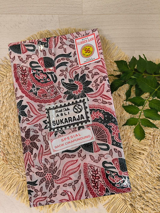 Traditionele sarong Sukaraja patroon 16