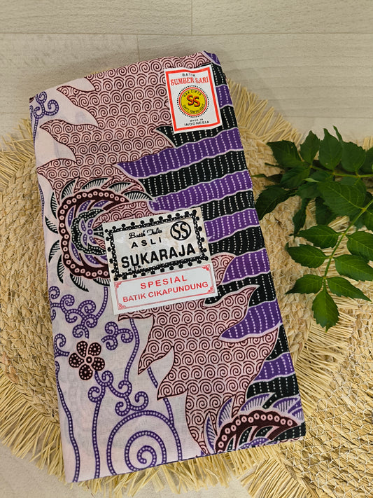 Traditionele sarong Sukaraja patroon 18