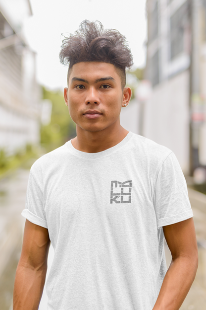 T-shirt Maluku - bedrukking voor- en achterkant